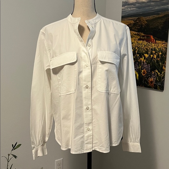 H&M Cropped White Buttondown - Picture 2 of 12